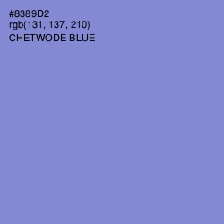 #8389D2 - Chetwode Blue Color Image